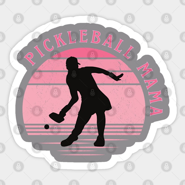 PICKLEBALL MAMA  pink Sticker by KIRBY-Z Studio